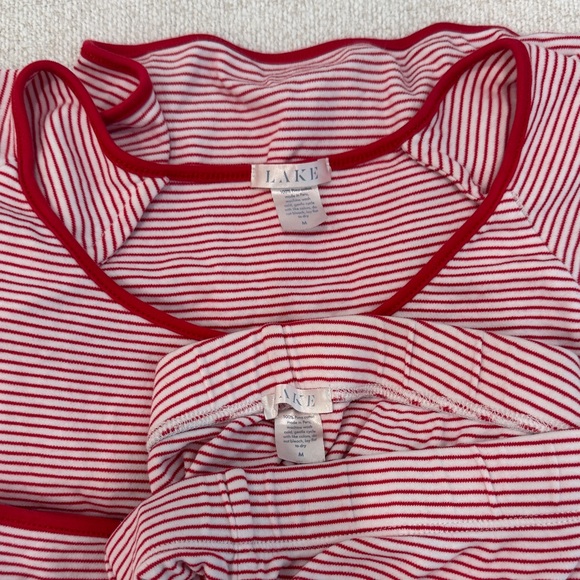 LAKE Red Striped Pajama Set - Picture 2 of 2